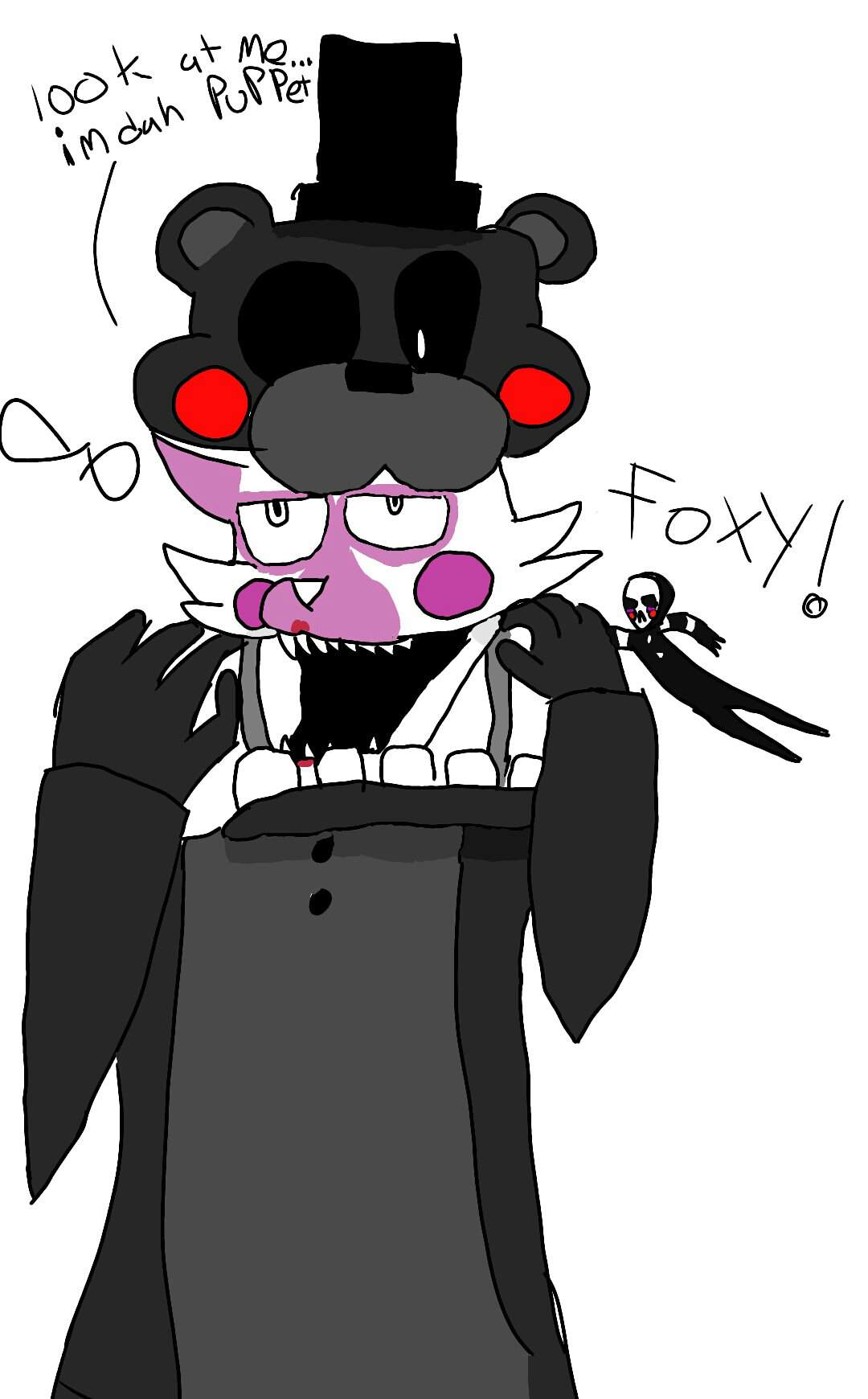 Charmergechl My Go At It Funtime Foxy And Lefty Five Nights At Freddy S Amino