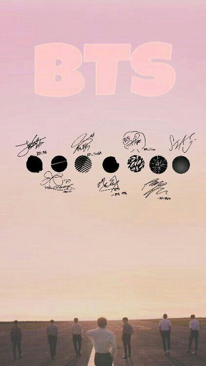 BTS wallpapers with signatures. Enjoy | ARMY's Amino