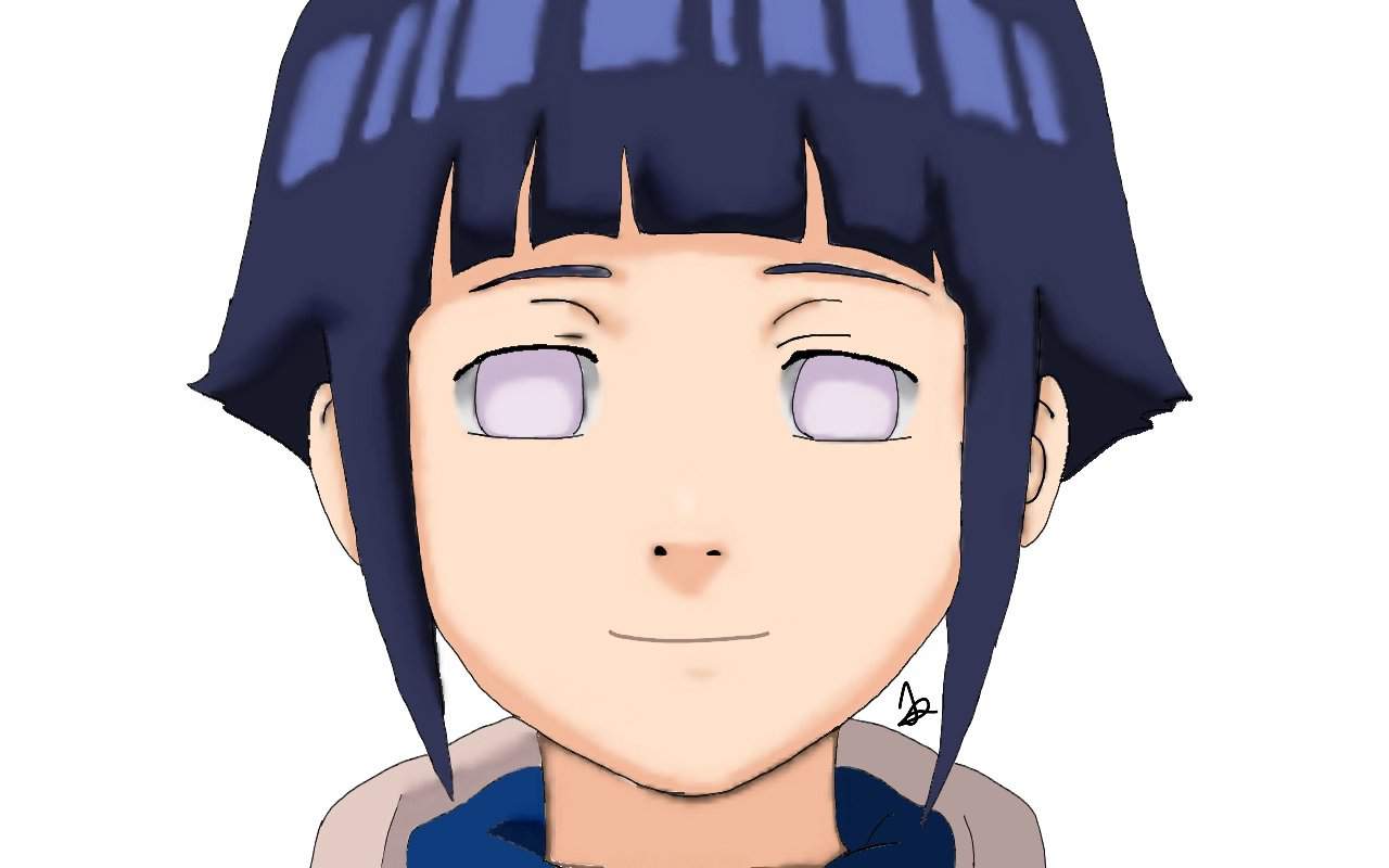 And this is my firs Hinata draw Naruto Amino.
