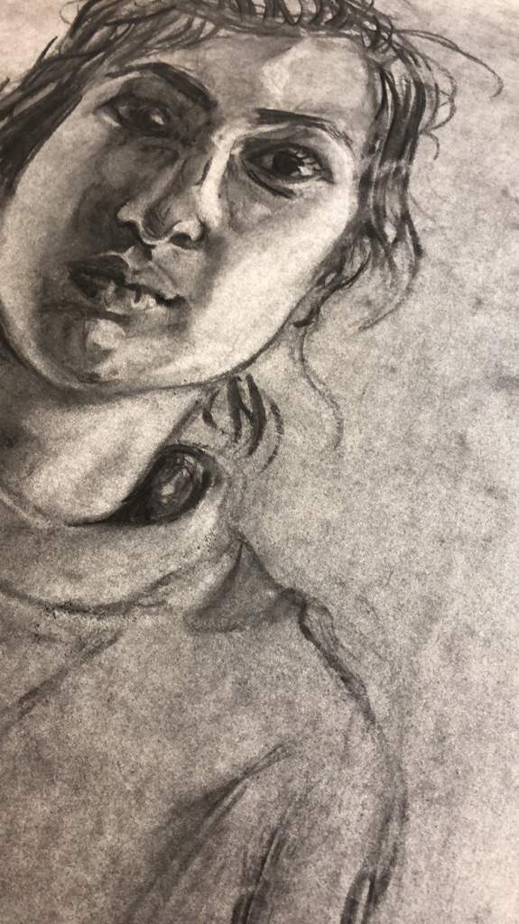 Julia Charcoal On Paper Art Amino