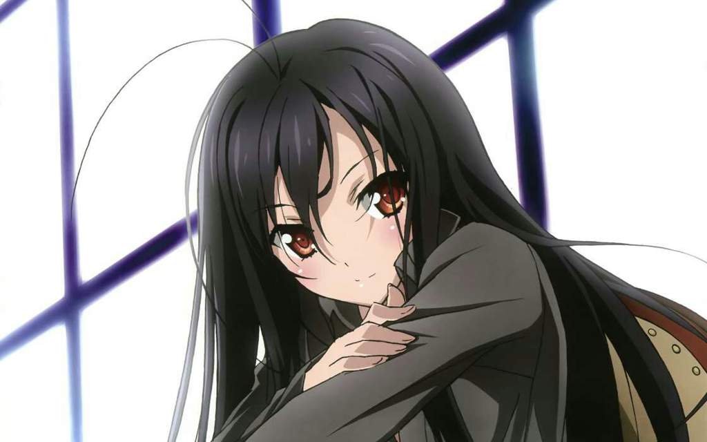 Anime girls with long black hair