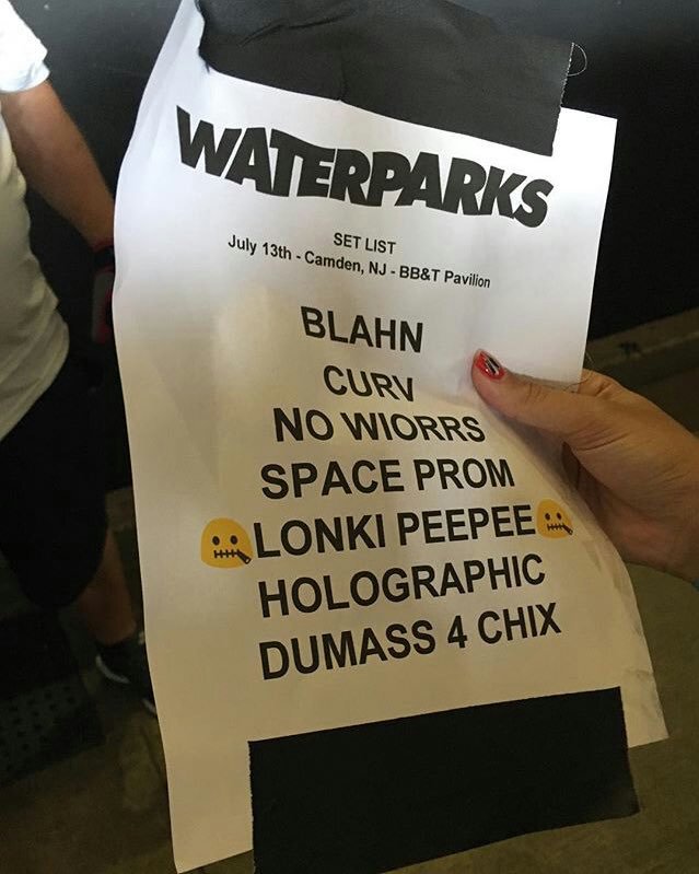 What a Setlist Waterparks Amino