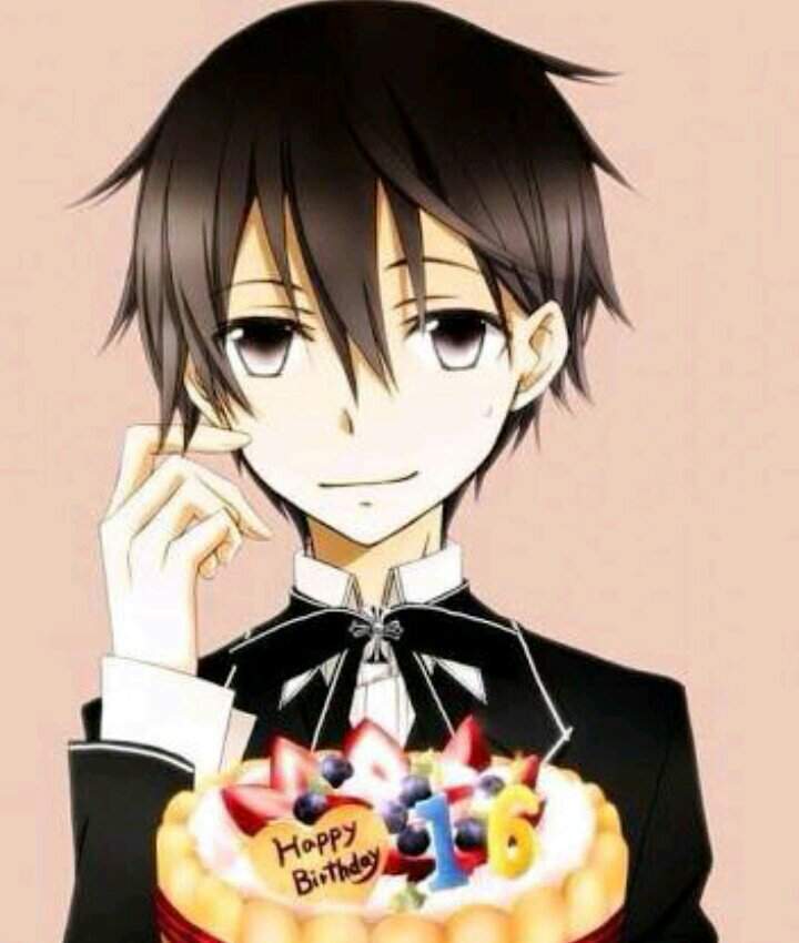 happy birthday anime boy