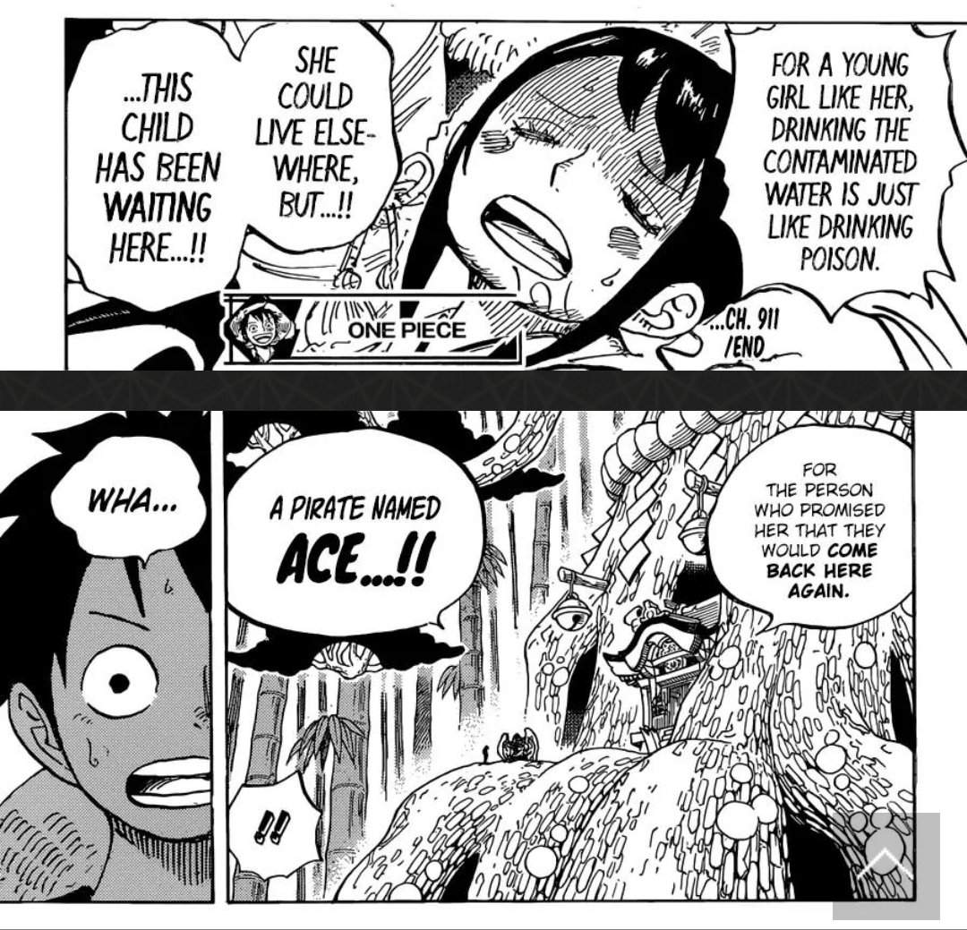 Spoiler Who Are Touched When The Old Man Said A Pirate Named Ace Manganelo One Piece Amino