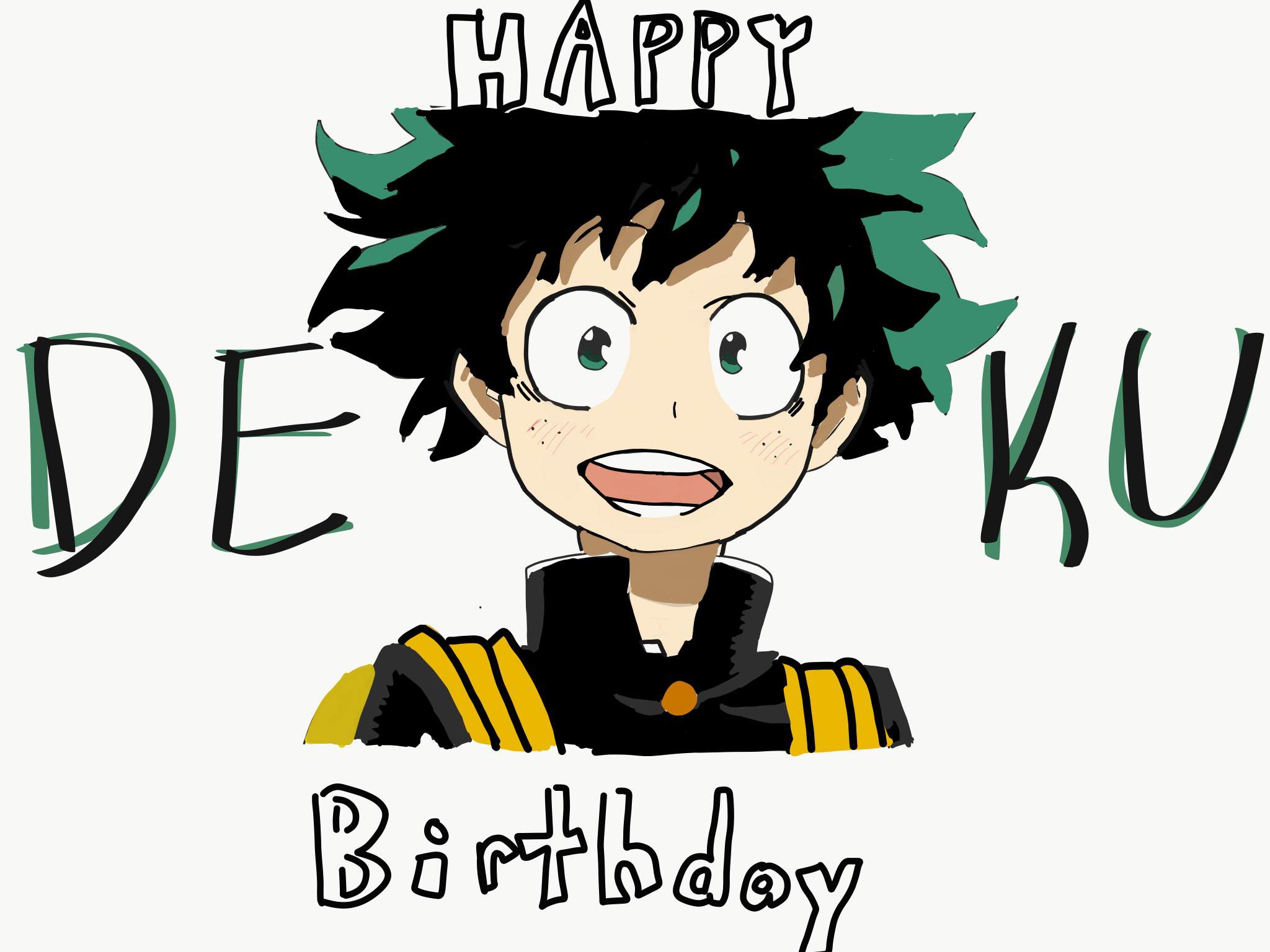 Happy Birthday Deku My Hero Academia Amino