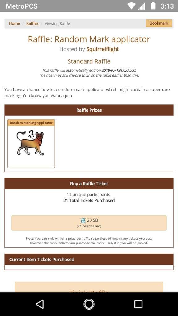 Random marking applicator raffle Lioden 🐾♡ Amino