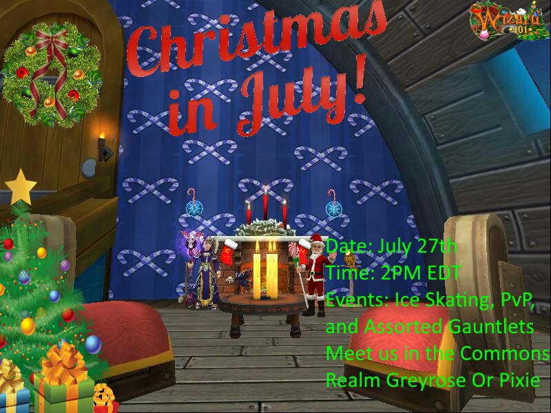 Christmas in July Wizard101 Amino