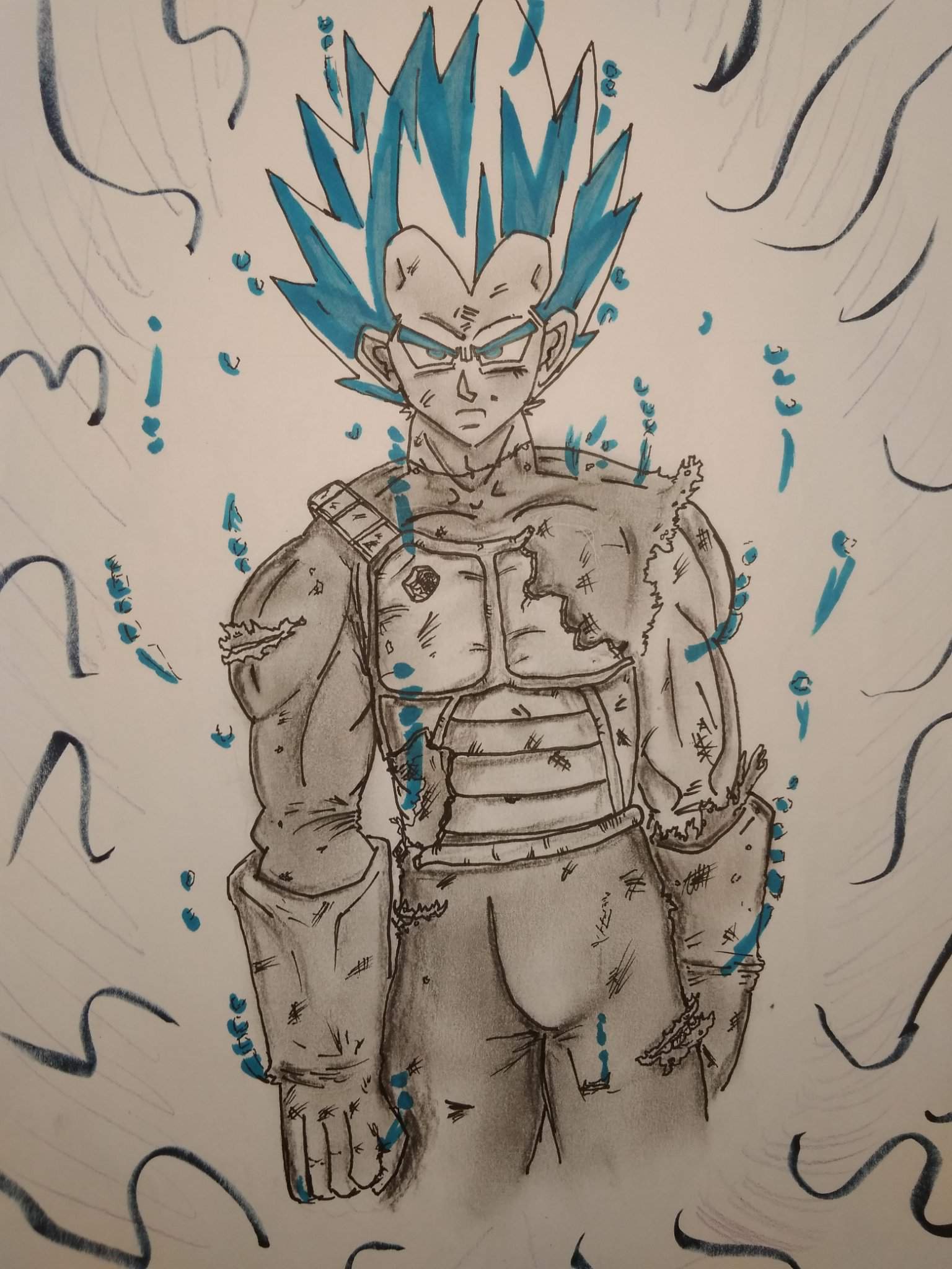 Mi Dibujo De Vegeta Dragon Ball Espa Ol Amino