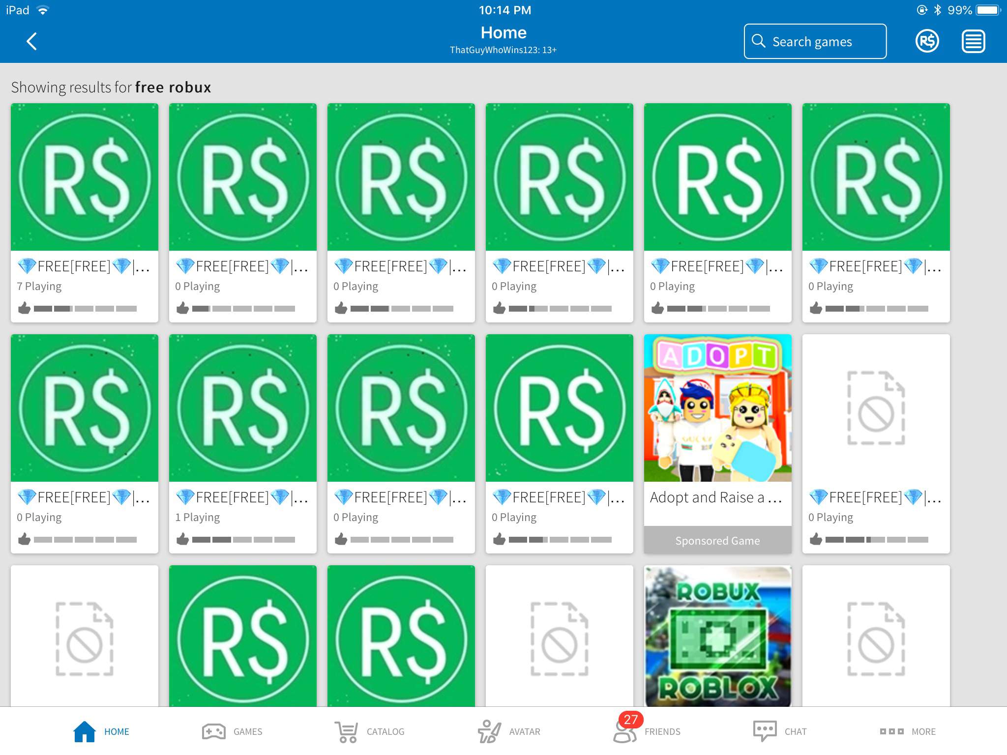 Roblox Free Robux Items