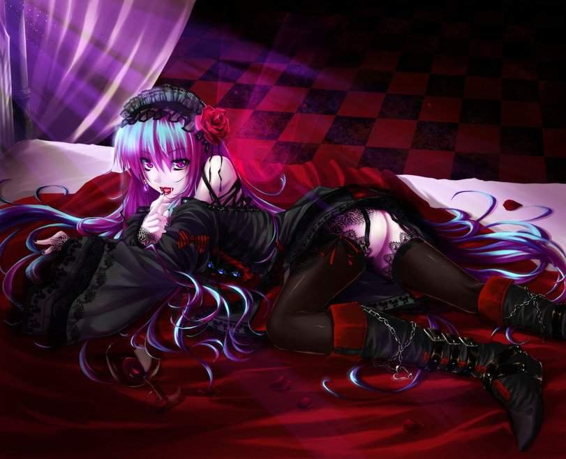 Sexy goth anime