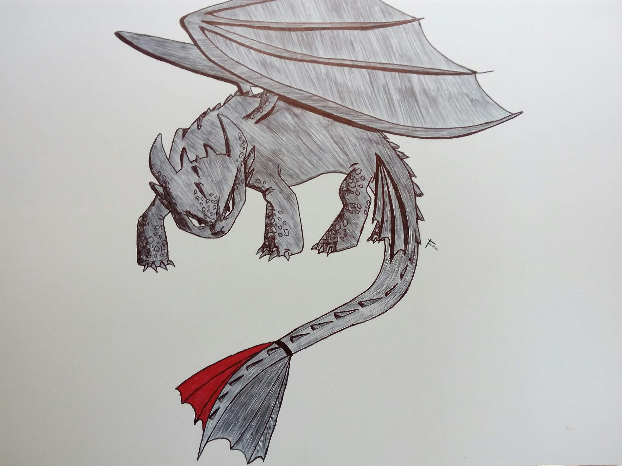 Mi Dibujo De Chimuelo De Como Entrenar A Tu Dragón Animewar