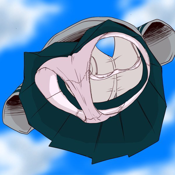 Anime girl with invisible hands