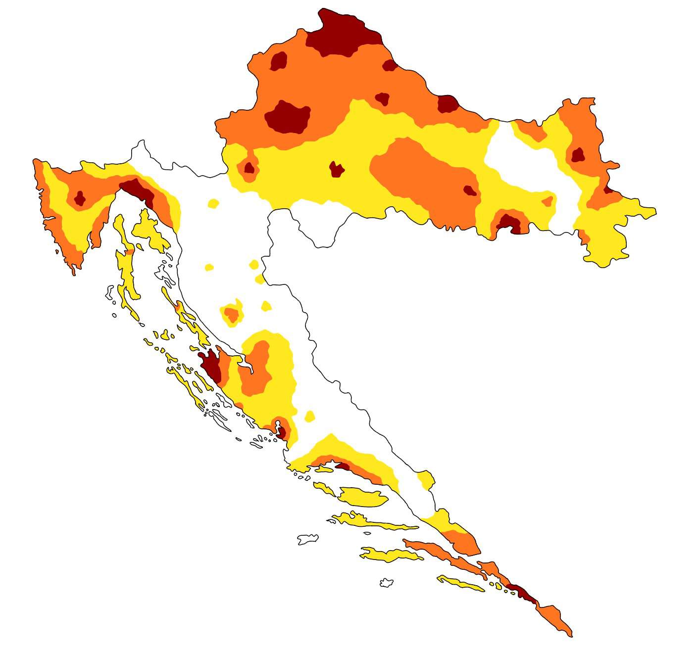 Updated Croatian population map Mapping + Countryballs Amino