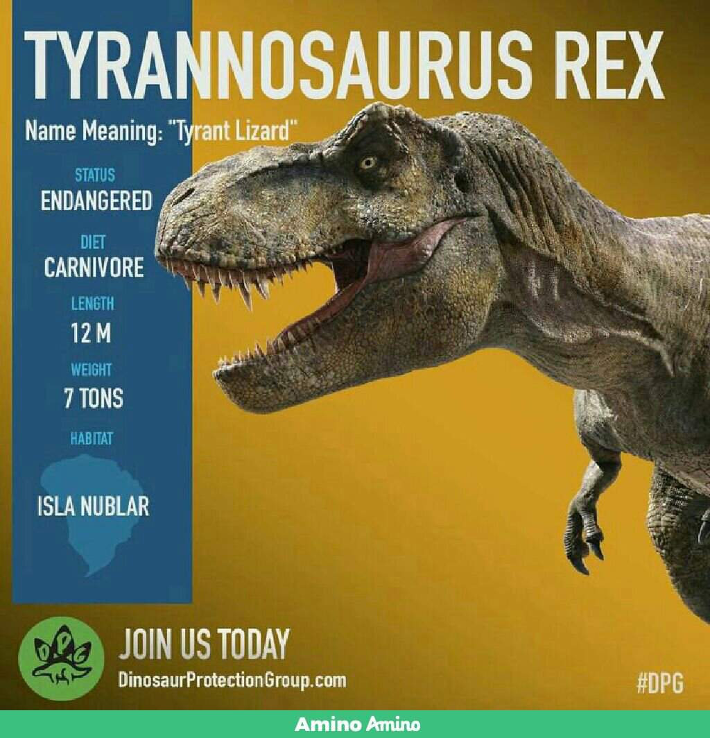 Ficha Wiki Jurassic World Amino RPG Amino