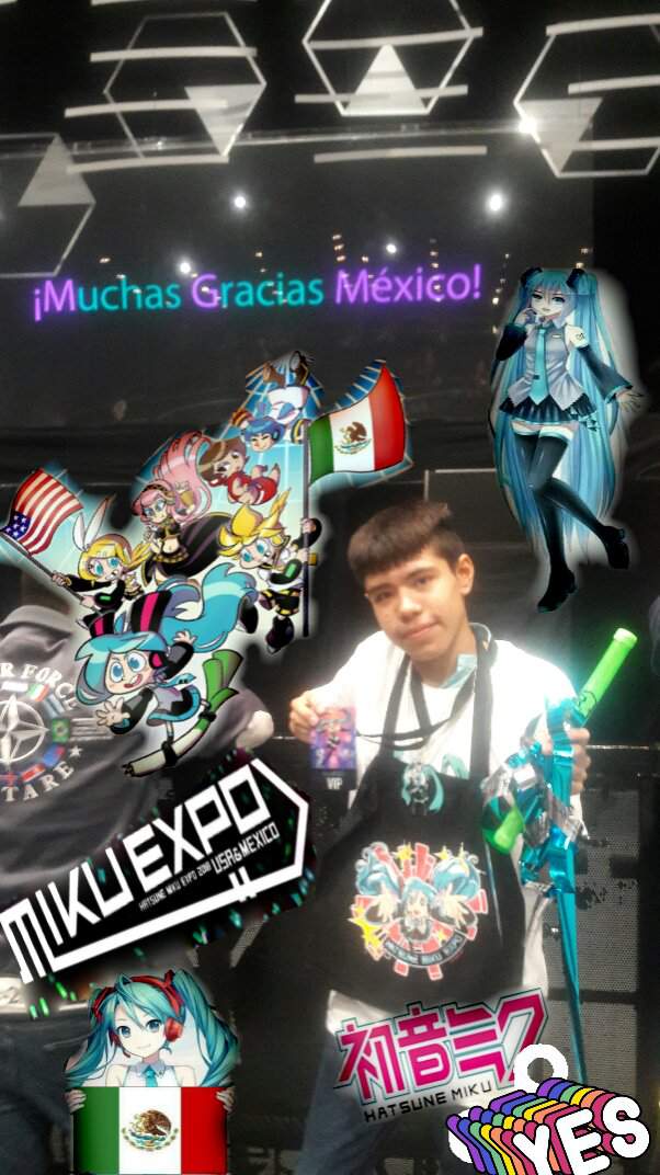 Miku Expo 2018 USA&Mexico Hatsune Miku Color Changing Glow Stick 