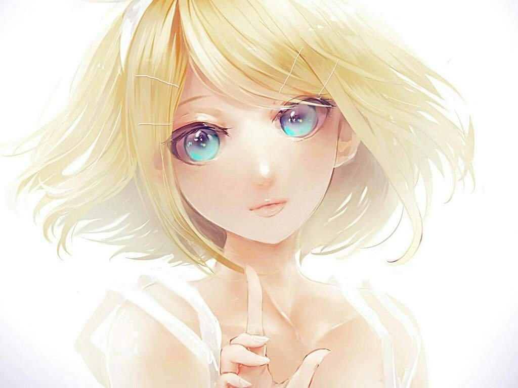 Short blonde hair anime