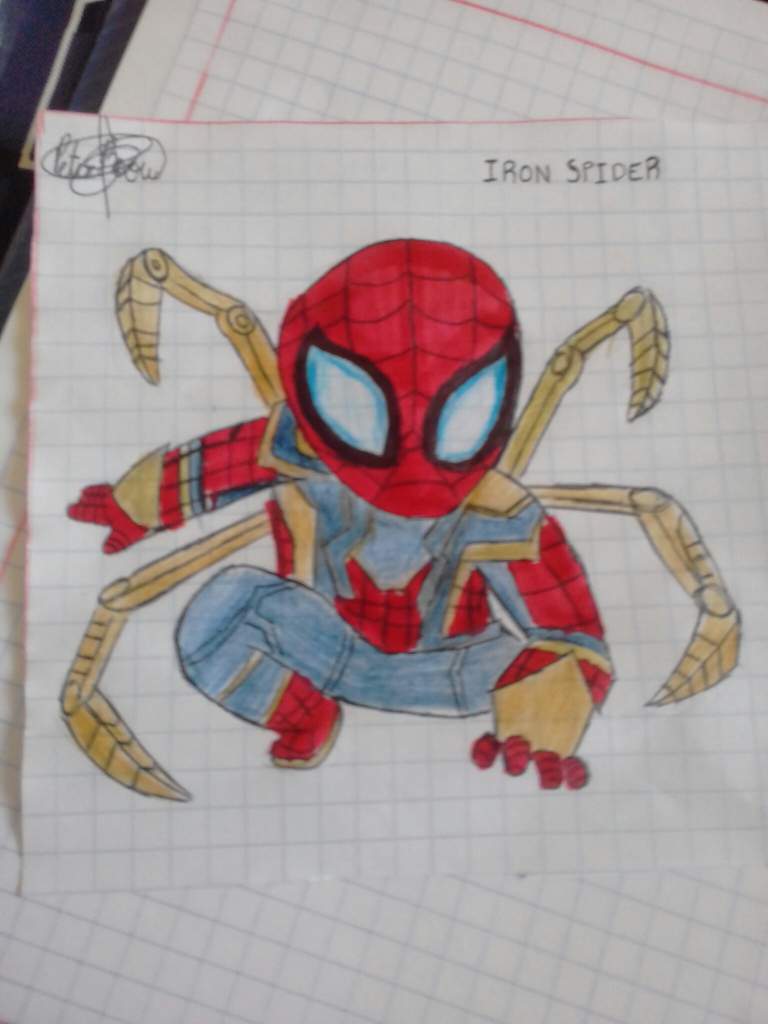 DIBUJO IRON SPIDER Arte Amino Amino