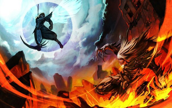Angel vs demon anime
