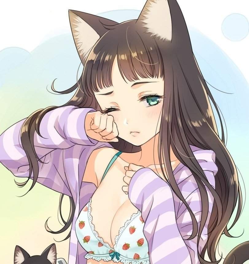 Anime girl cat ears