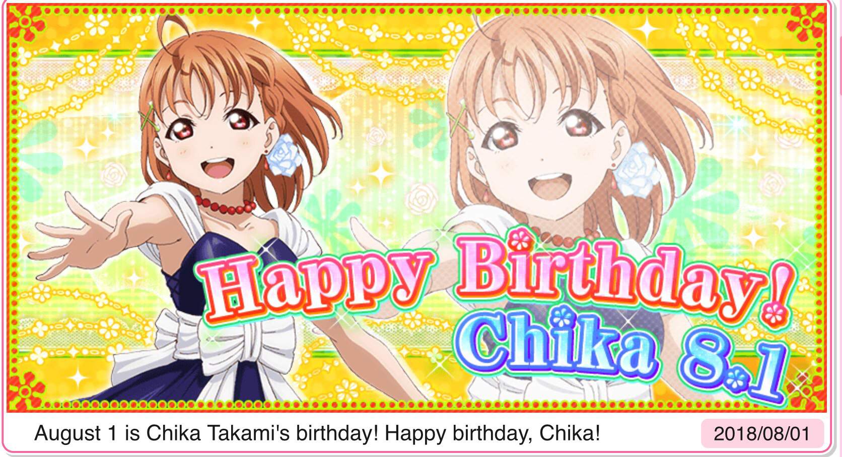 Happy Birthday Chika Saiko Amino