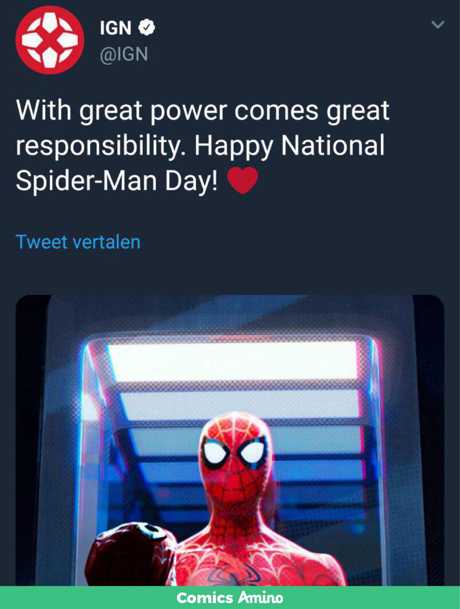 Happy National SpiderMan Day. Marvel Amino