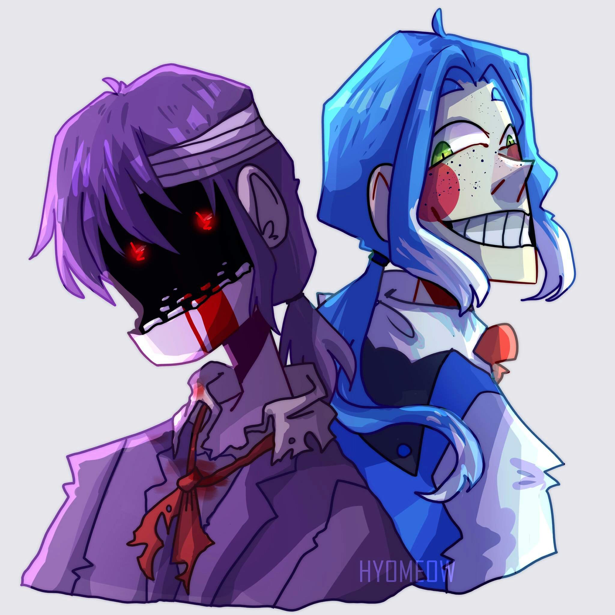 Withered Bonnie & Toy Bonnie FanArt Five Nights At Freddy's Amino.
