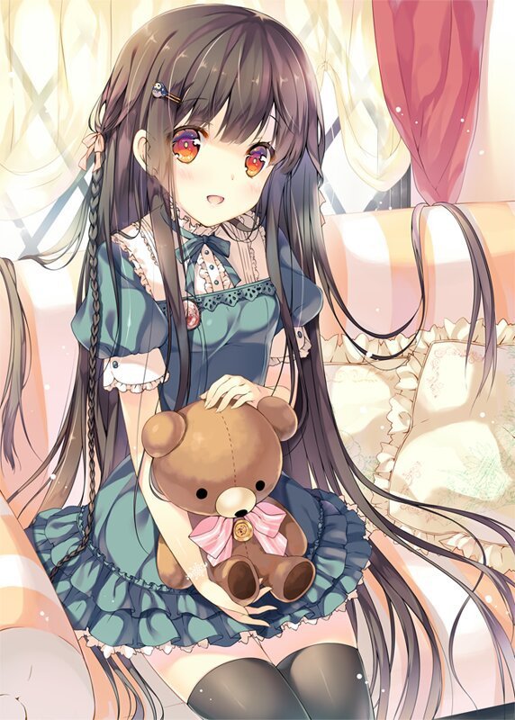 Anime cute long hair shared