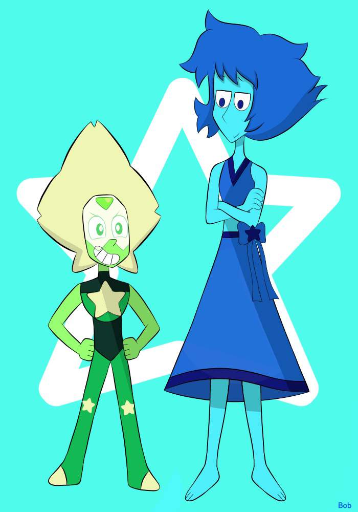 Lapis And Peridot With Stars Steven Universe Amino