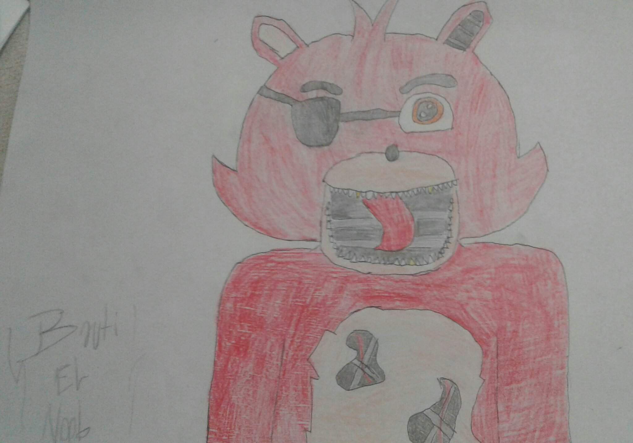 Mi Dibujo De Foxy Fnaf Amino Espa Ol Amino