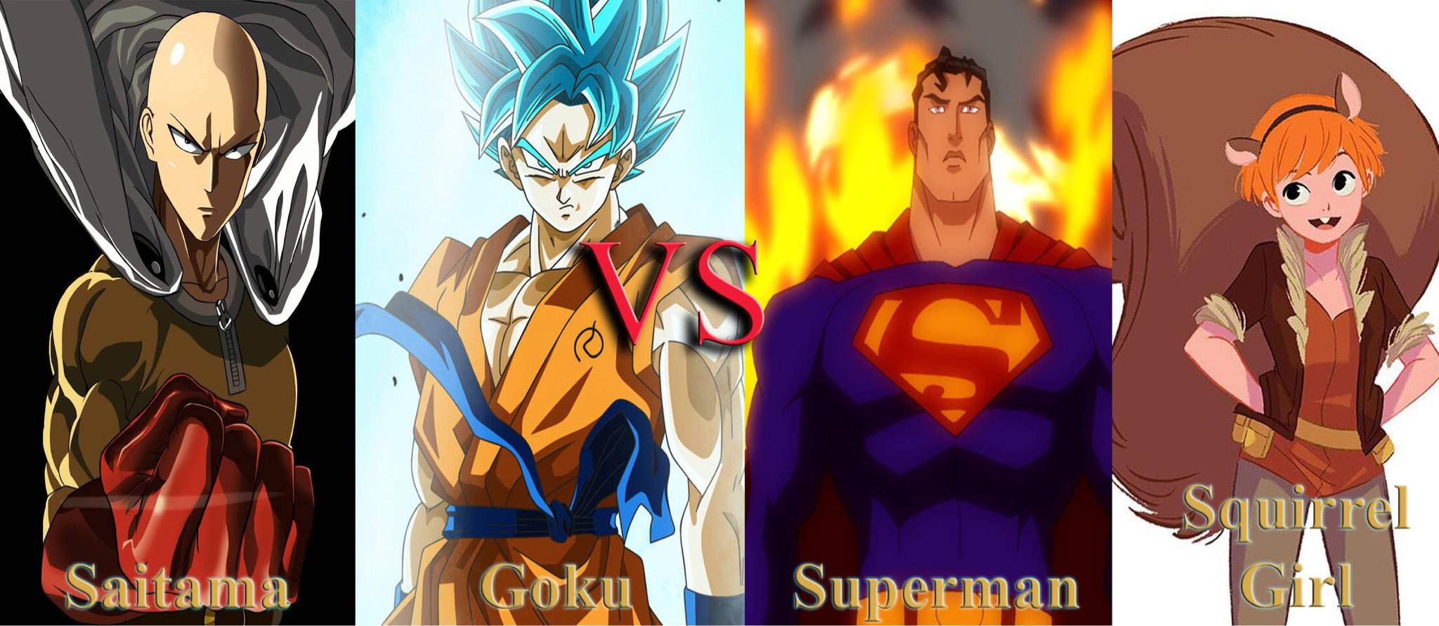 BONUS BATTLE: Saitama VS Goku VS Superman VS Squirrel Girl Battle Arena Ami...
