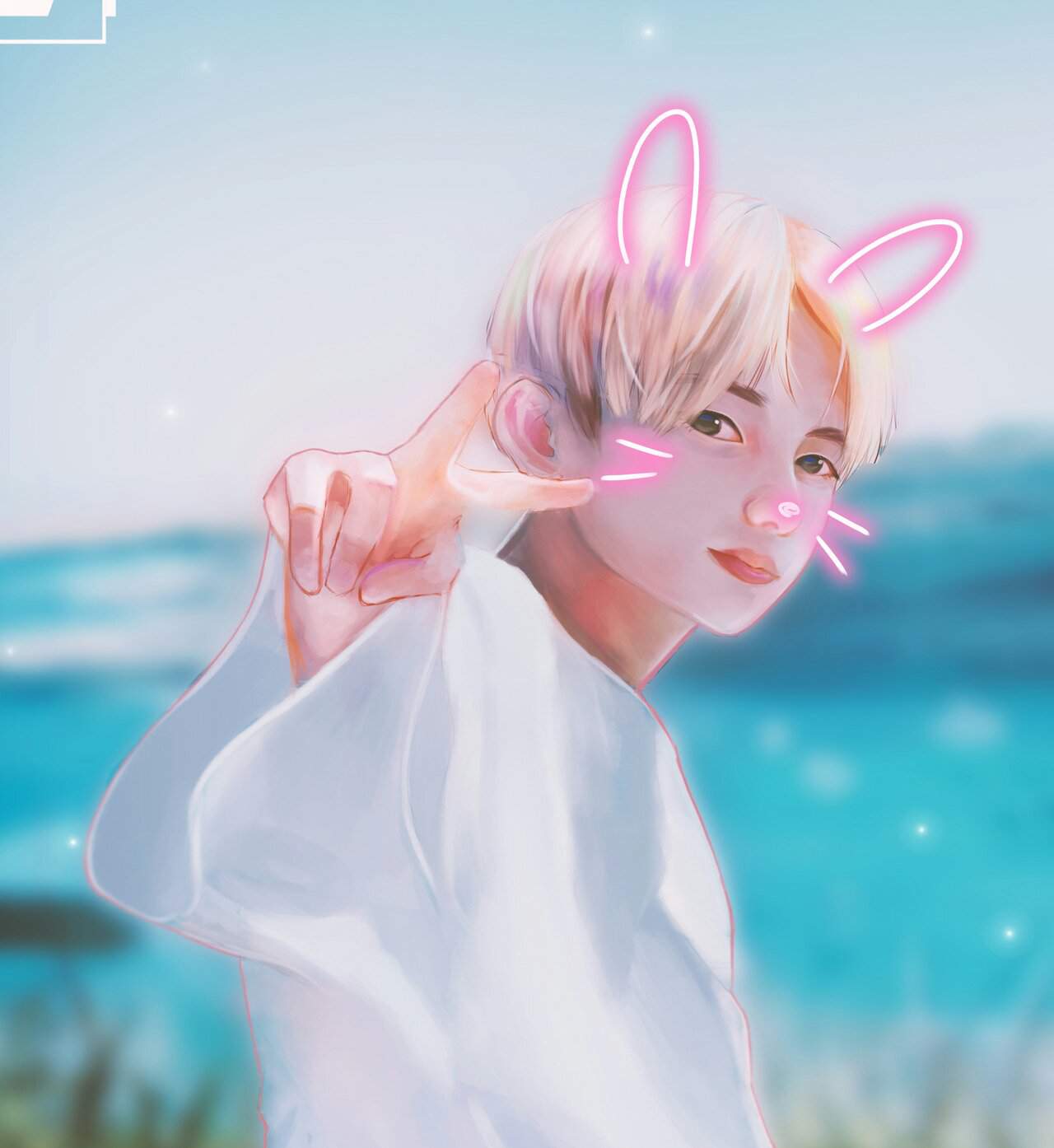 Sea bunny BTS FANART | Anime Art Amino