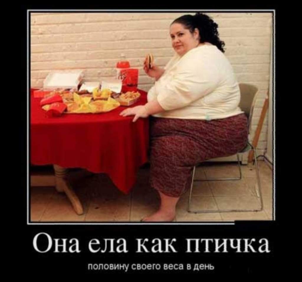 Демотиватор про диету быстро