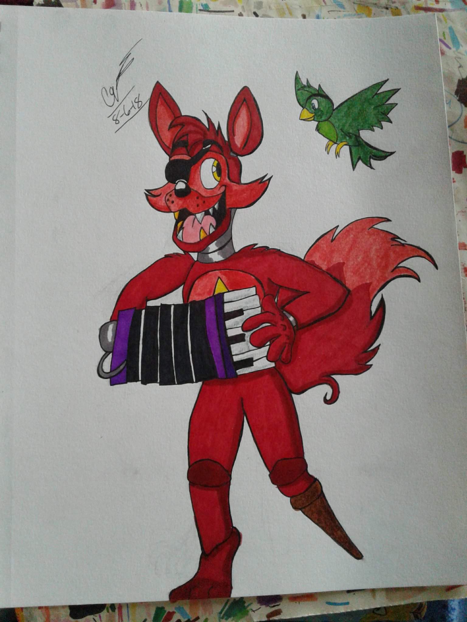 Rockstar Foxy drawing! 