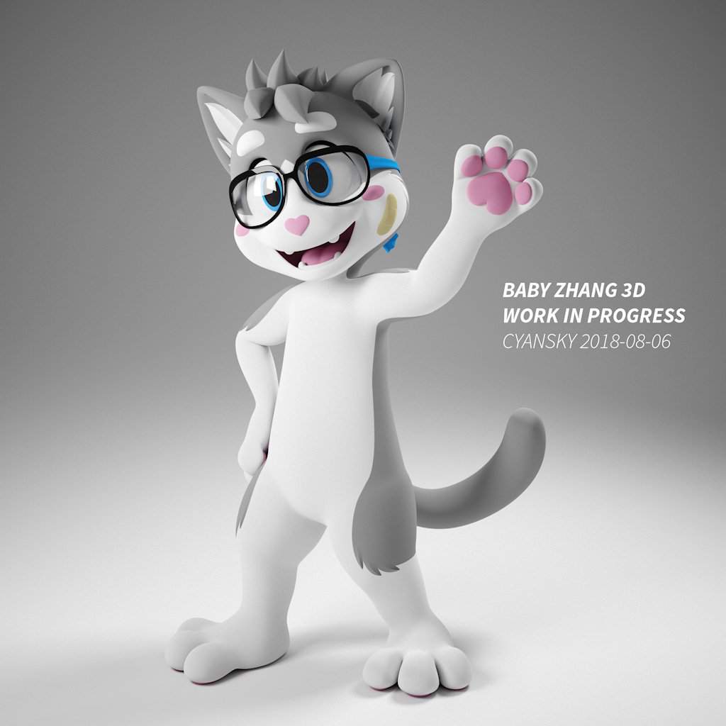 Baby Zhang in 3D! (still WIP) Furry Amino.
