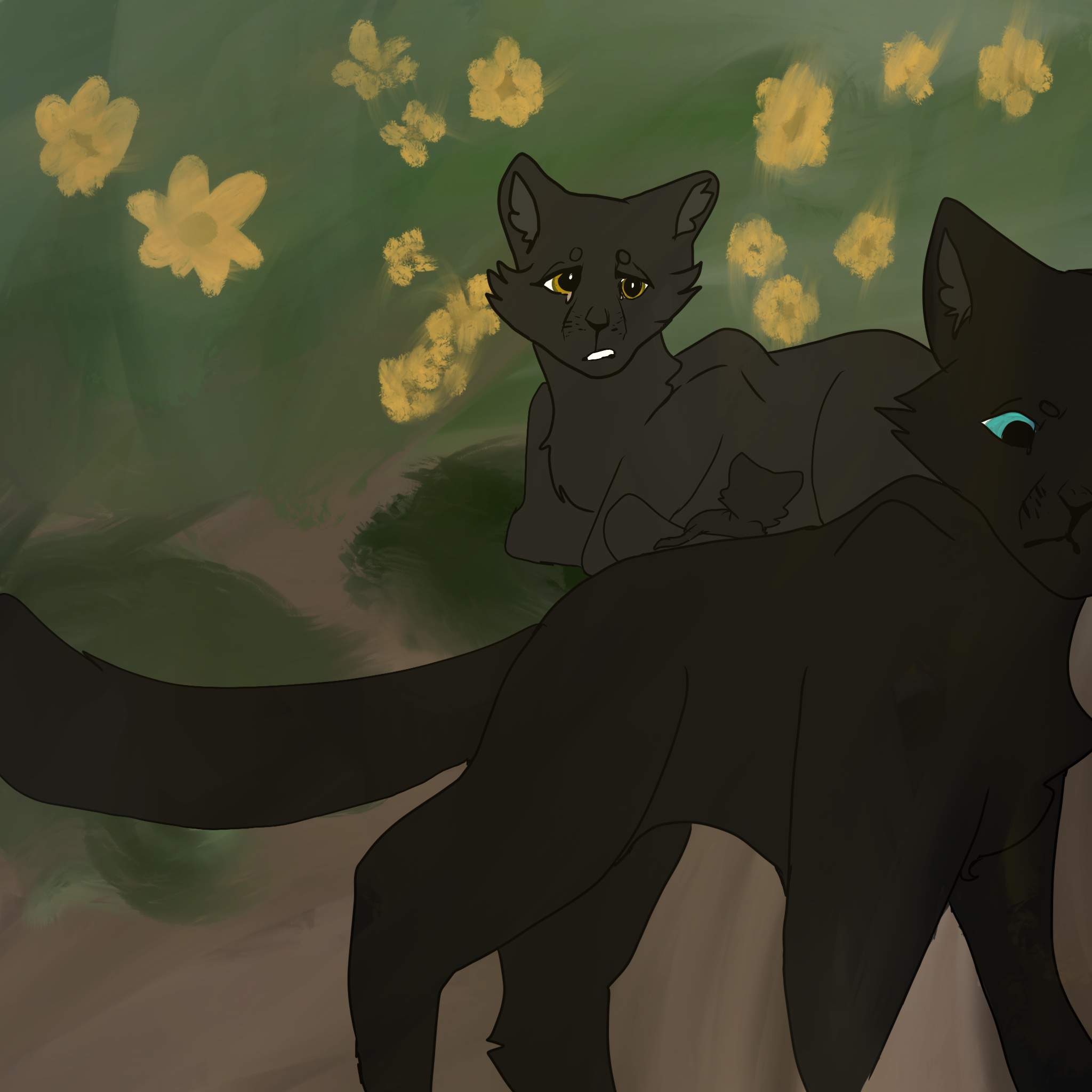 Warrior Cats Crowfeather And Nightcloud