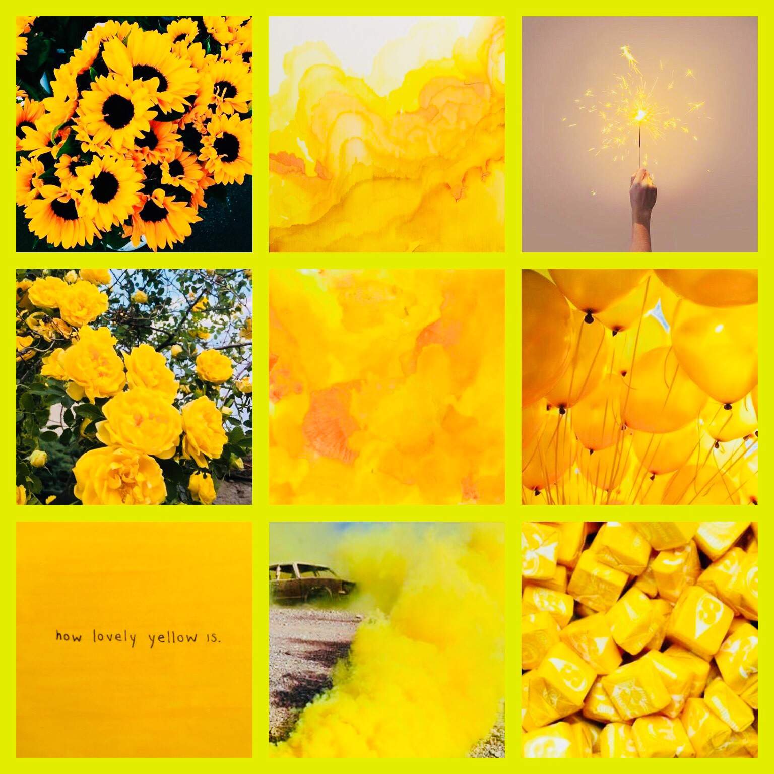 Yellow Aesthetic Yellow Aesthetic Collage Wallpapers Hubsristes