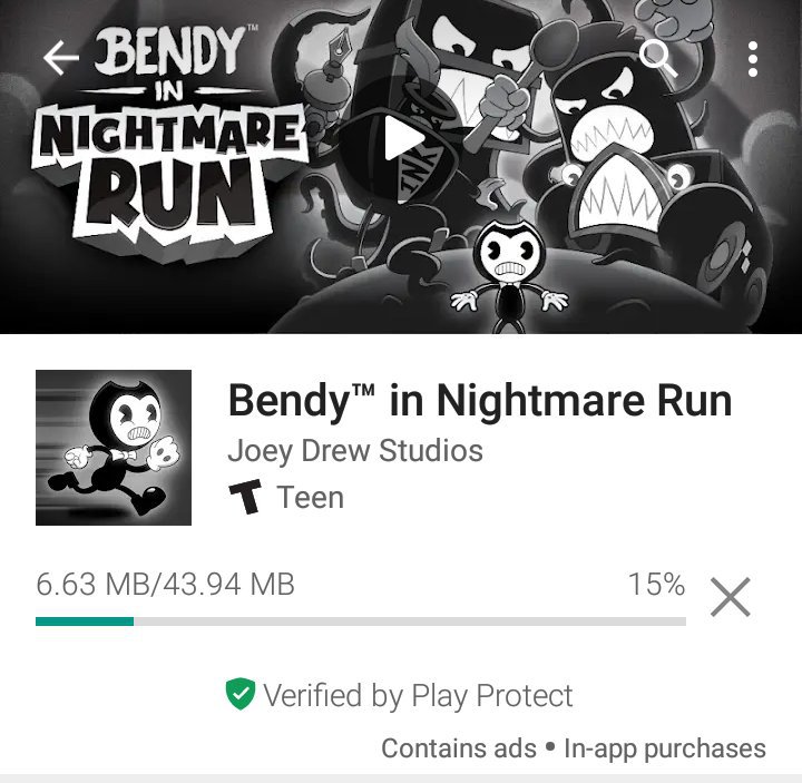 bendy in nightmare run ending