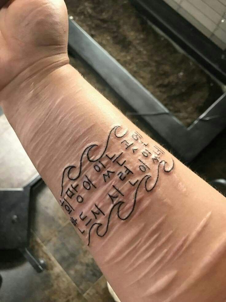 Татуировки с БТС на руке