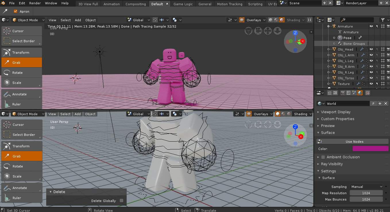 Blender Roblox Animation Editor And Model