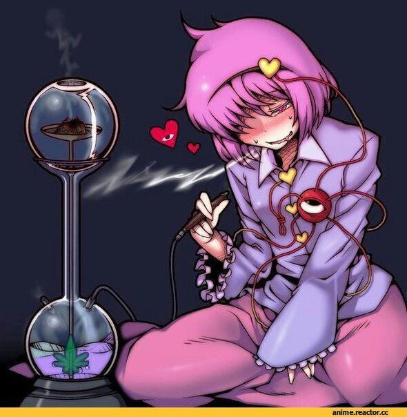 Anime girls smoking weed
