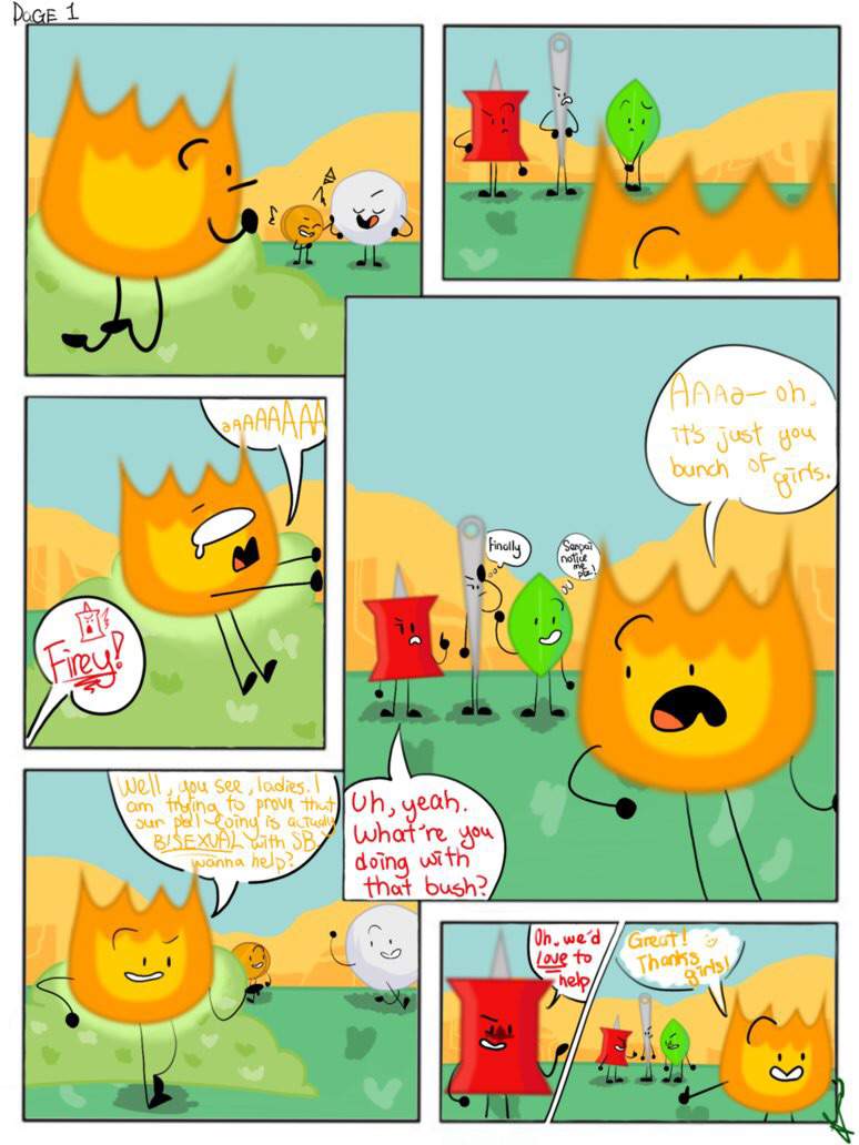 *Firey sets on a quest to prove that his best frienenemy, Coiny, is bisexua...