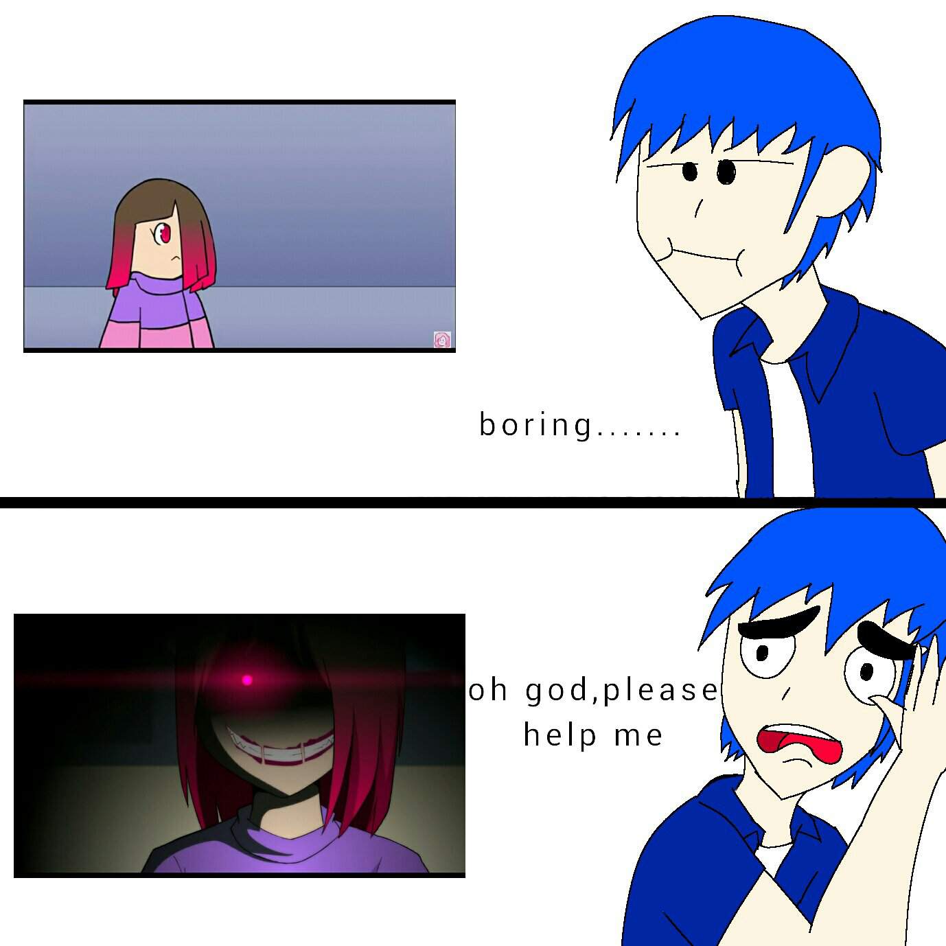 before-and-after-meme-glitchtale-amino
