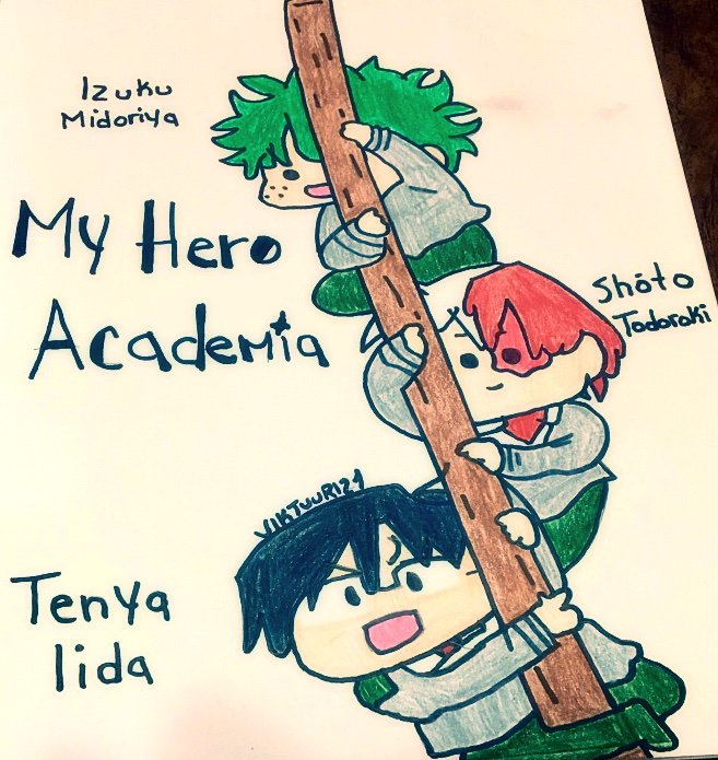 Deku Shoto And Iida Drawing My Hero Academia Amino