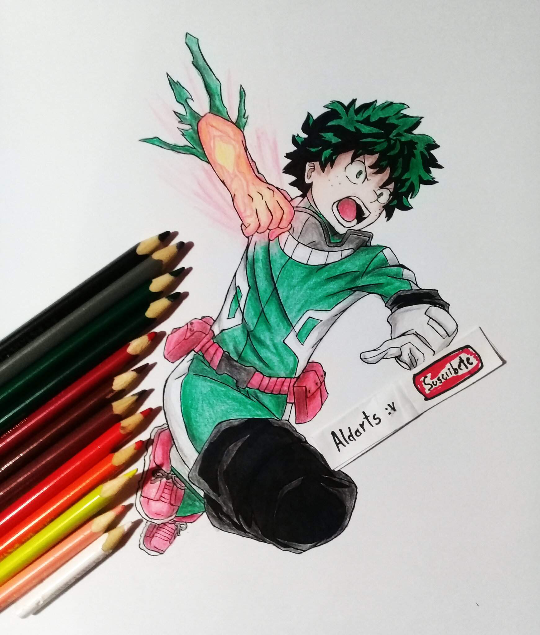 Dibujo De Midoriya Izuku Boku No Hero Academia Anime Amino