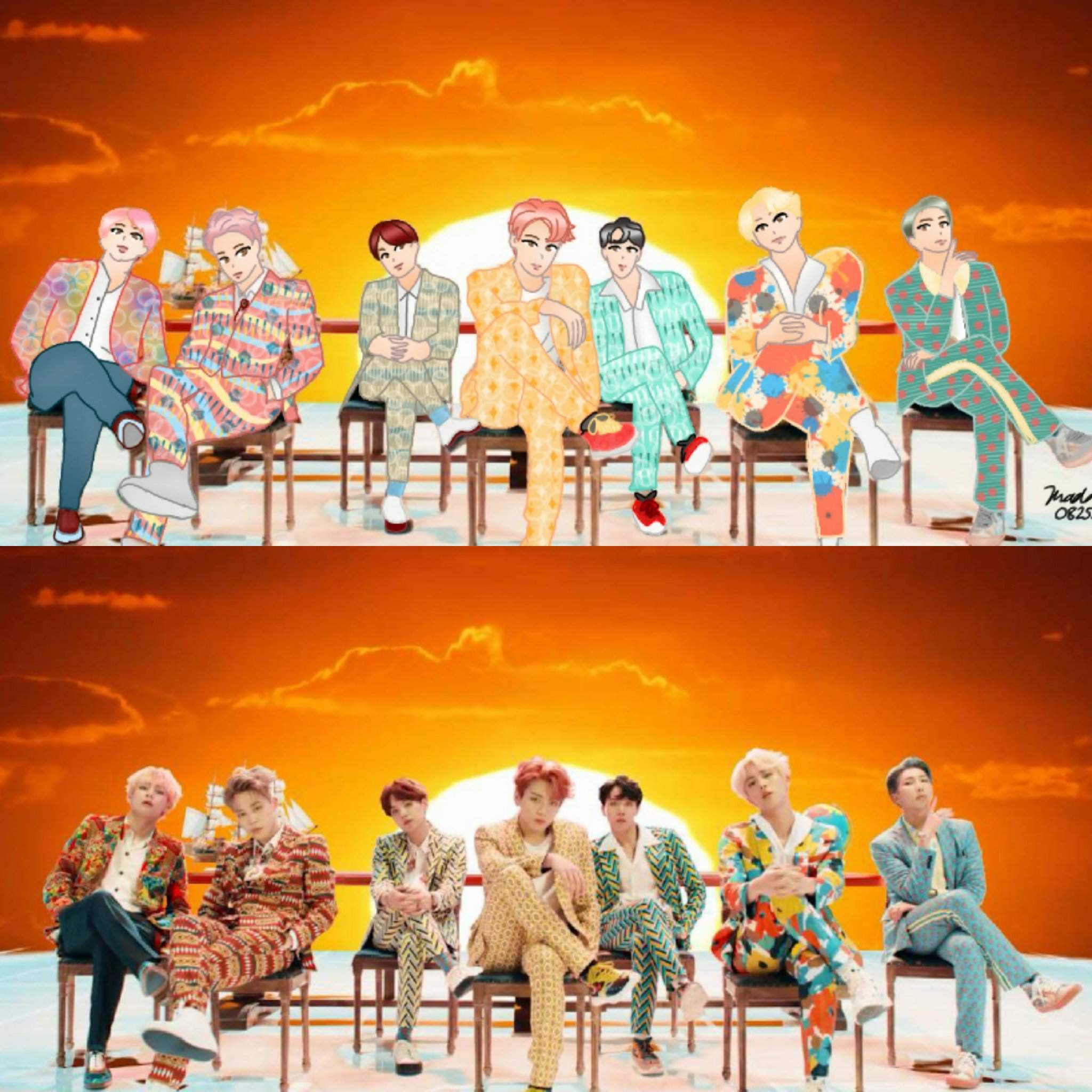 💕BTS "IDOL" M/V FAN ART💕 | K-Pop Amino