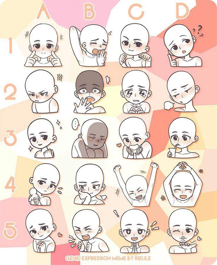 📙Anime Facial Expression Charts!📙 | Anime Amino