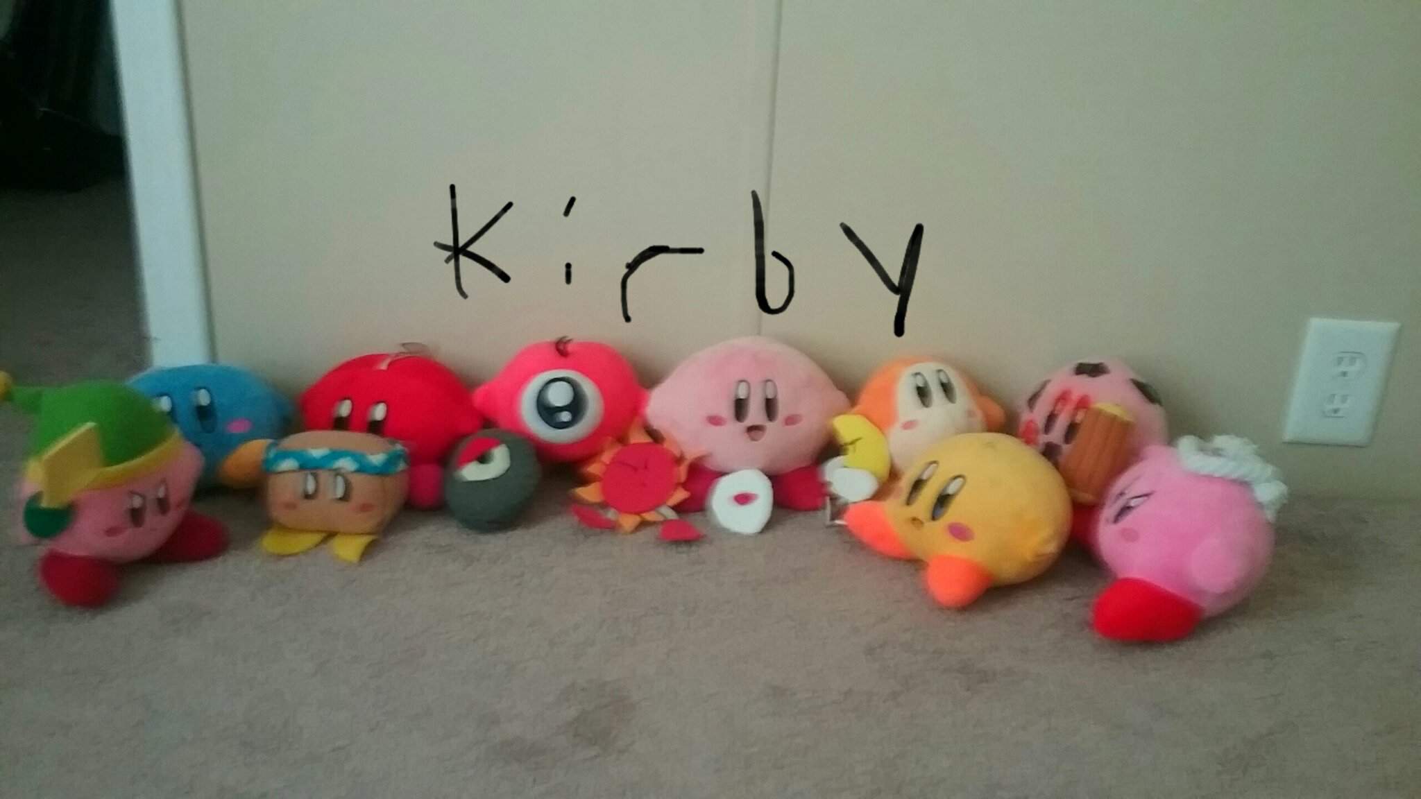 kirby plush collection