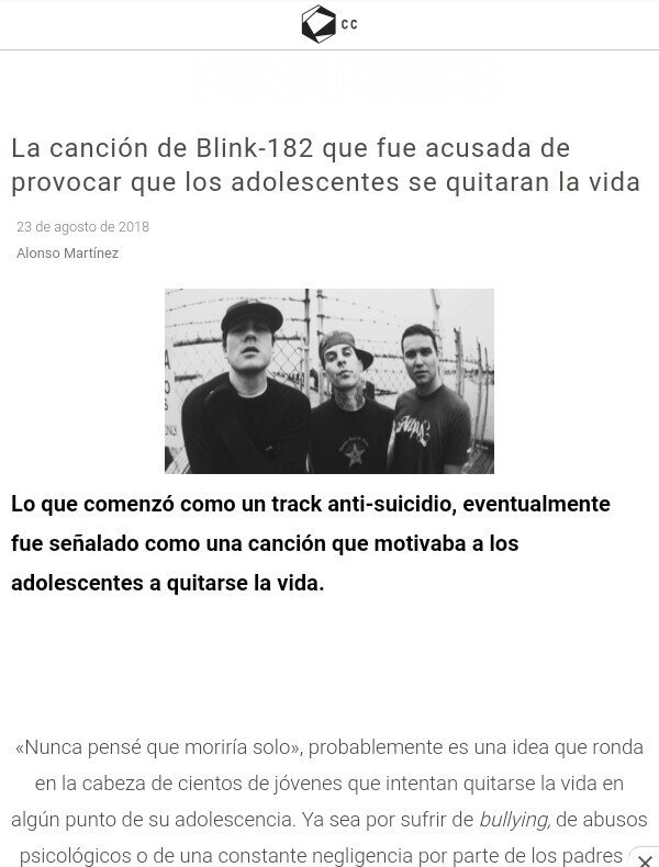 La Noticia Mas Ridicula En Opinion Personal Sobre Blink 182