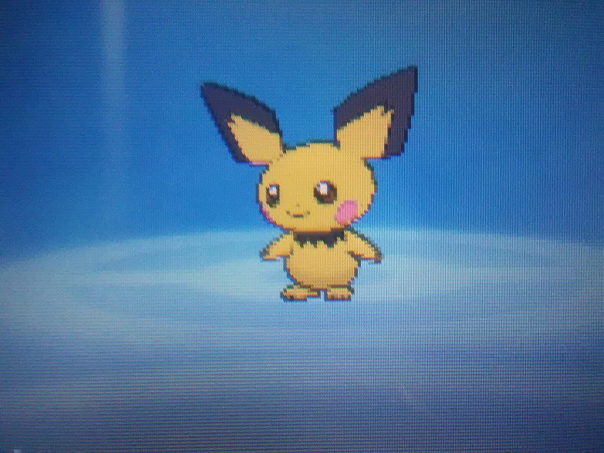 Shiny Pichu Evolves Into Shiny Pikachu Pok Mon Amino