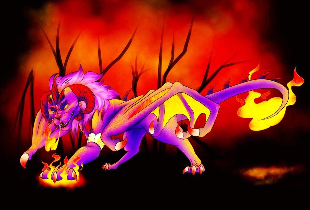 Blaze the cat dragon (blazing form) | Dragons! Amino